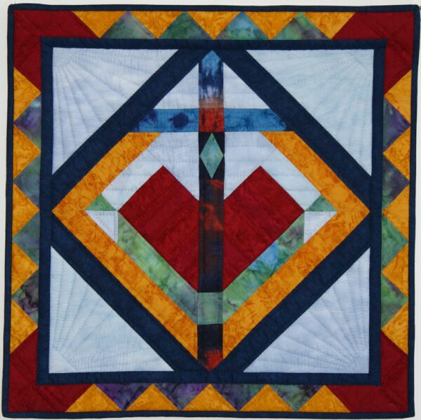 Quiltpatroon quilt: 'Geloof, hoop en liefde' - Afbeelding 2